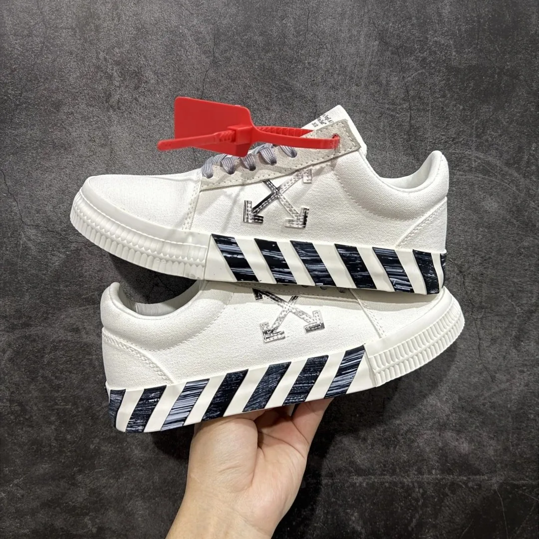 Off-White Vulc Low White Green Vulcanized Tops — Photo 13