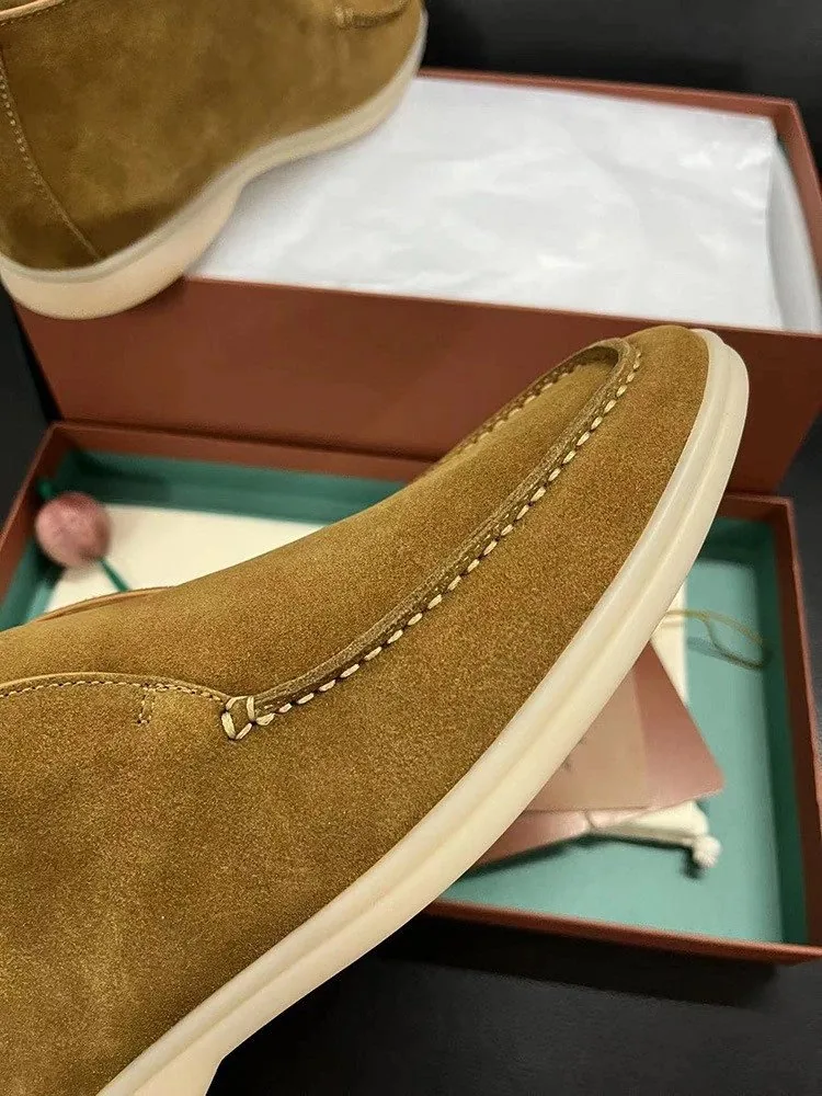 Loro Piana Open Walk Leather Sneakers — QC