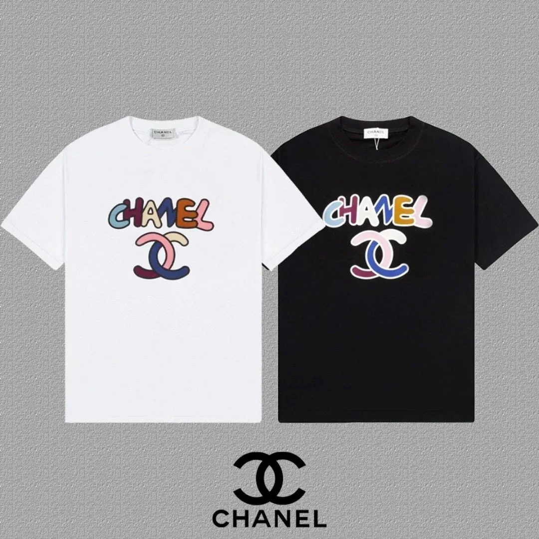 Cotton Crewneck Letter Print T-Shirt — Photo 3