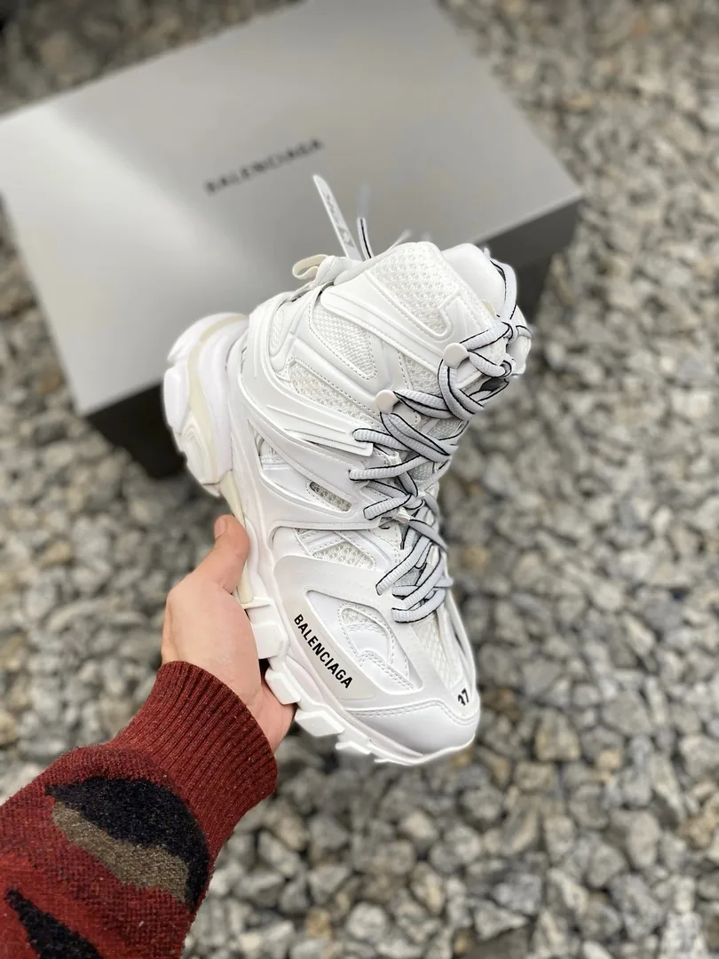 Balenciaga Track White Cream High-Top Trainers
