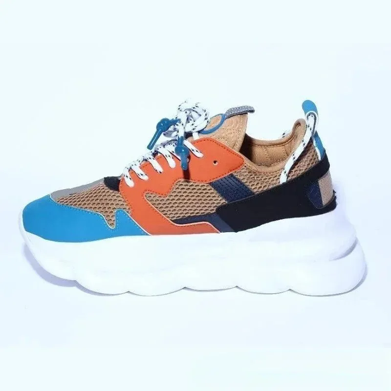 Versace Chain Reaction Blue Low-Top Trainers — photo 11