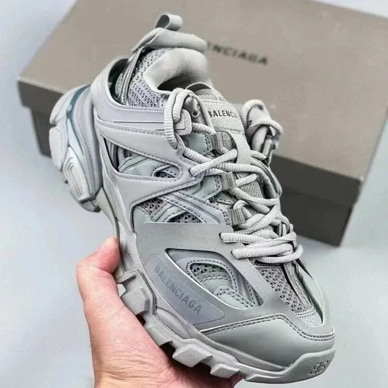 Balenciaga Track Grey Retro Dad Shoes — Photo 12
