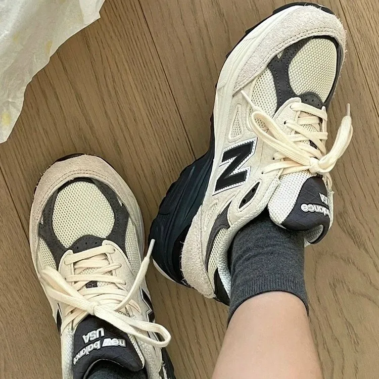 New Balance 990 Grey Dad Shoes — Photo 2