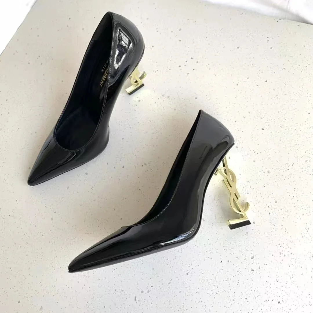 Saint Laurent Opyum White Leather Loafers — Photo 2