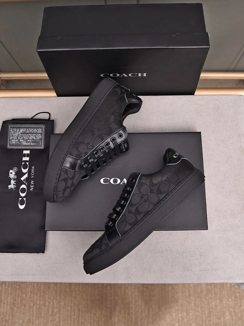 Coach Low-Top Lace-Up Sneakers — Photo 3