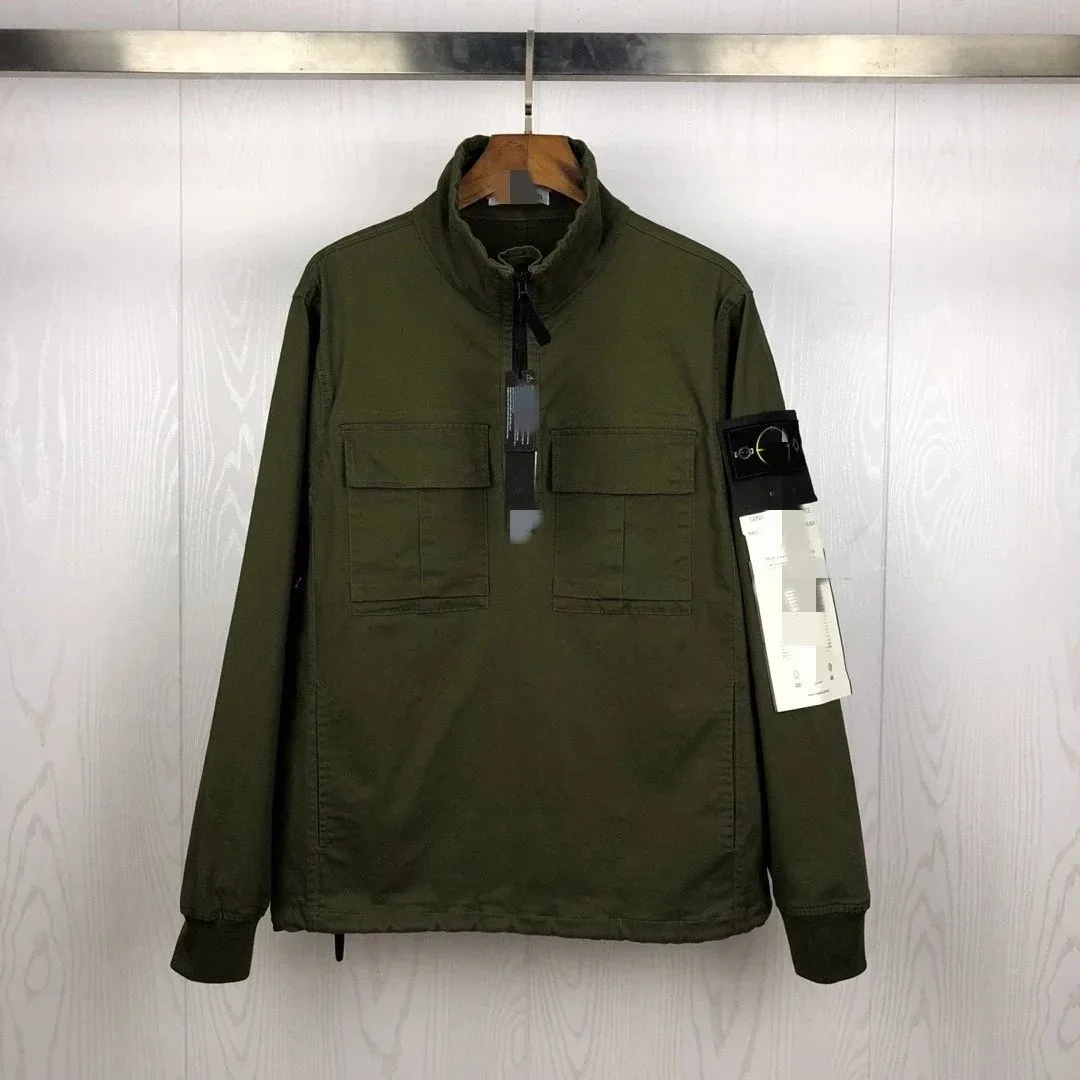 Nylon Half-Zip Pullover Jacket — photo 7