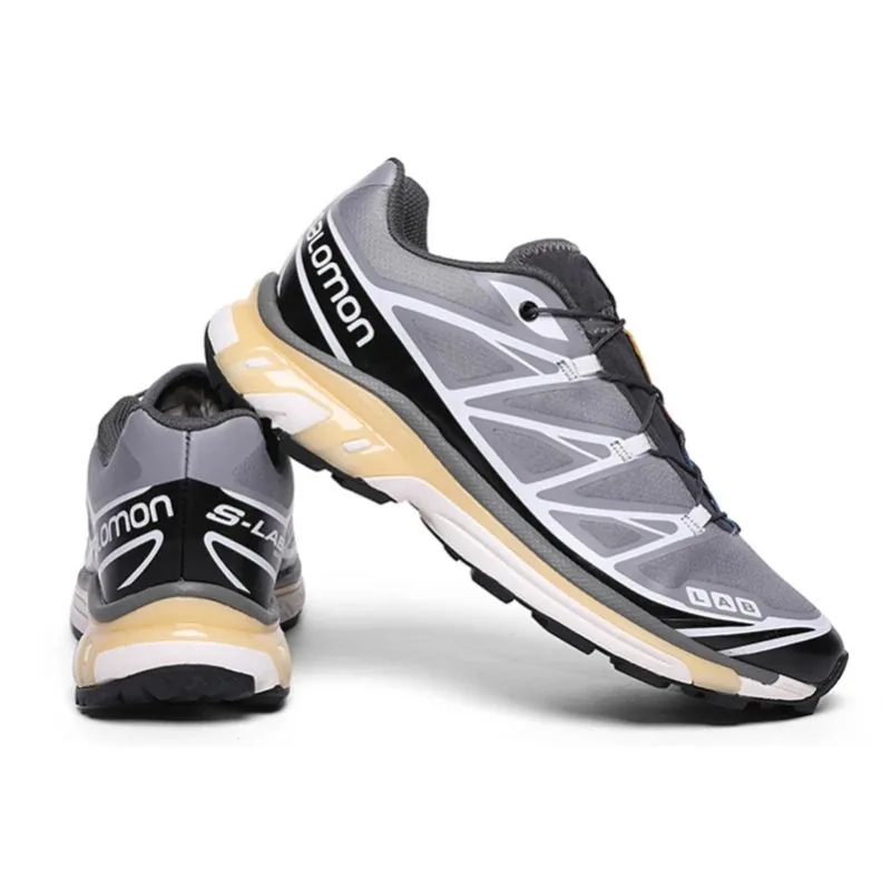Salomon XT-6 Grey Lightweight Hiking Shoes — Photo 13