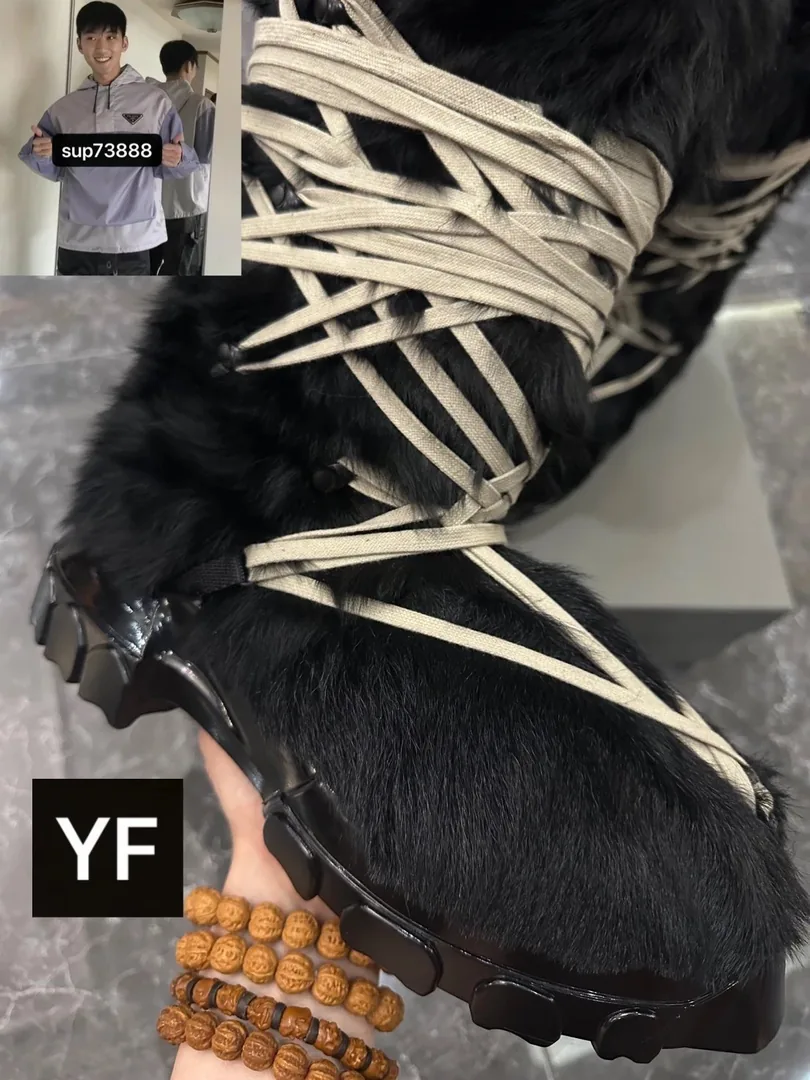 Rick Owens Pony Hair Star Boots — Photo 6