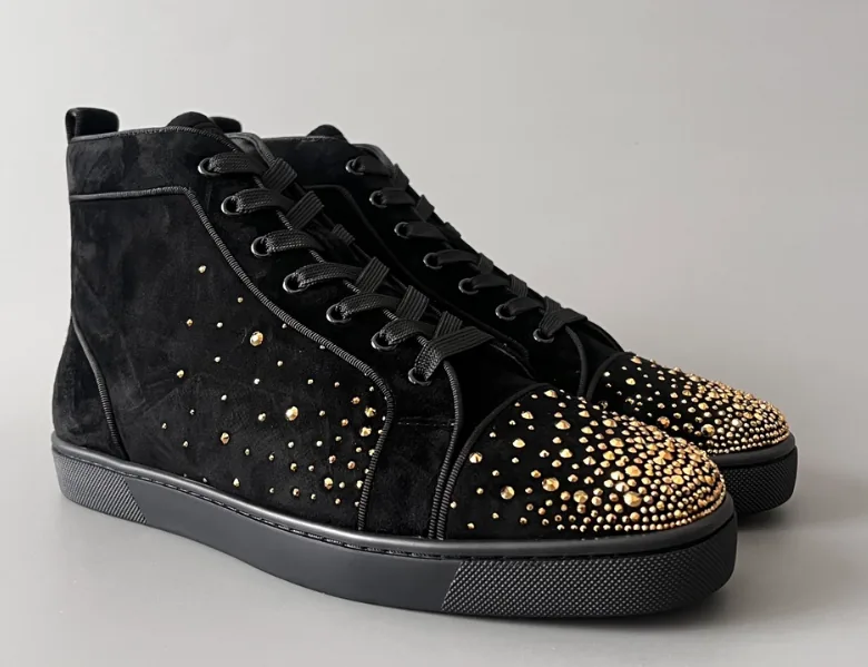 Christian Louboutin White Studded Skate Shoes — QC