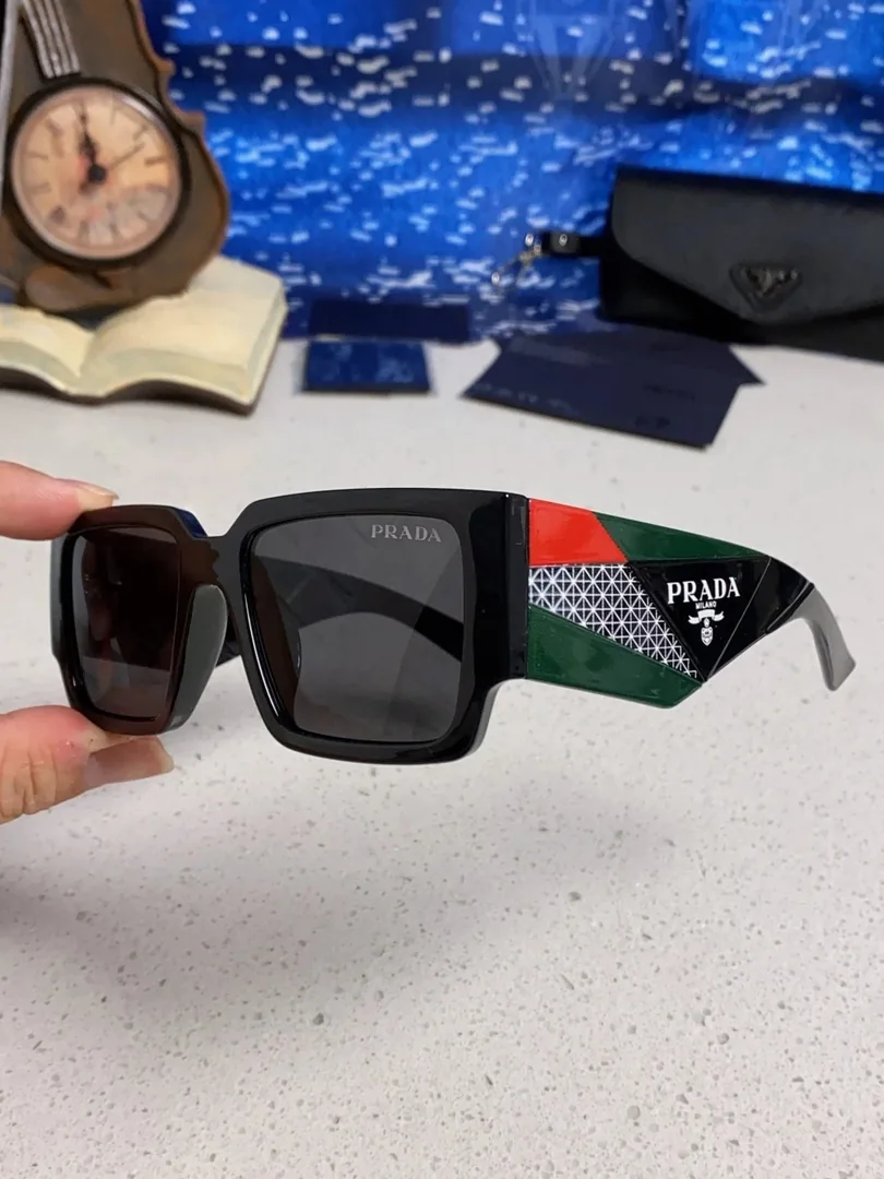 Prada Logo Rectangular Sunglasses — Photo 6