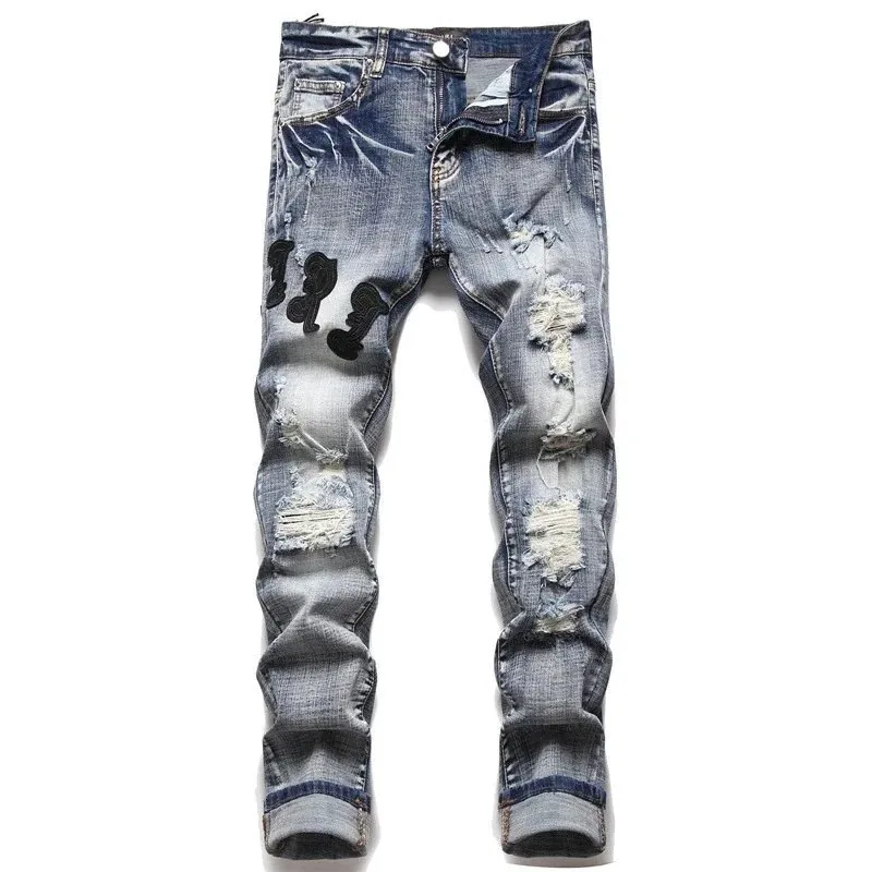 Amiri Distressed Painted Jeans — photo 6