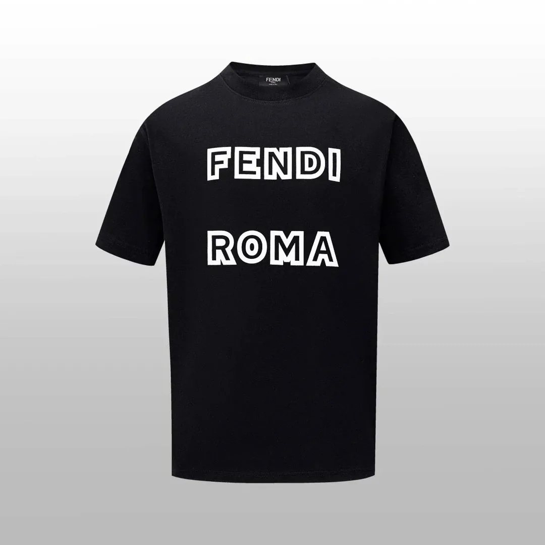 Fendi FF Monogram Print T-Shirt — Photo 13