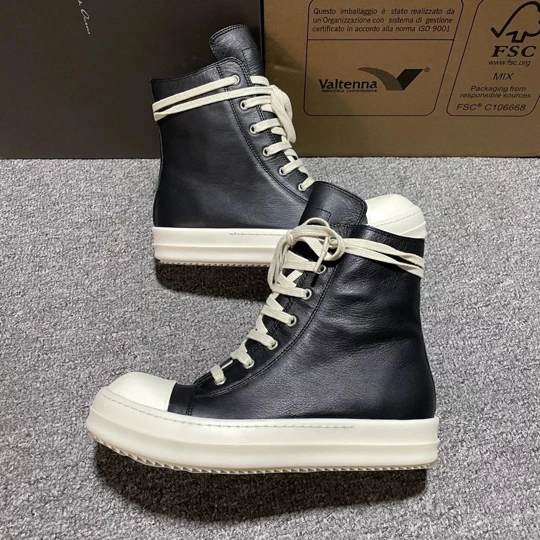 Rick Owens Ramones Leather High-Tops — QC