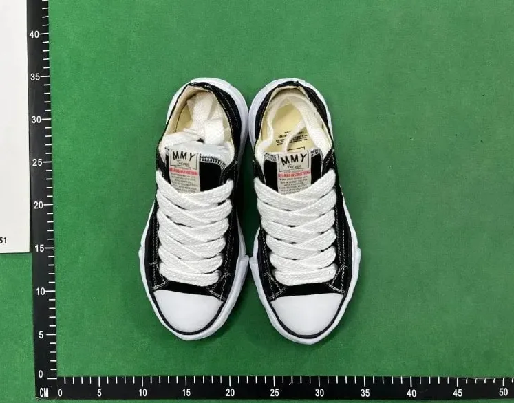 Maison Mihara Yasuhiro White Black Melting-Sole Sneakers — Photo 13