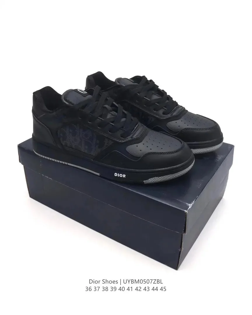 Dior B27 Grey Bee-Print Trainers — Photo 12