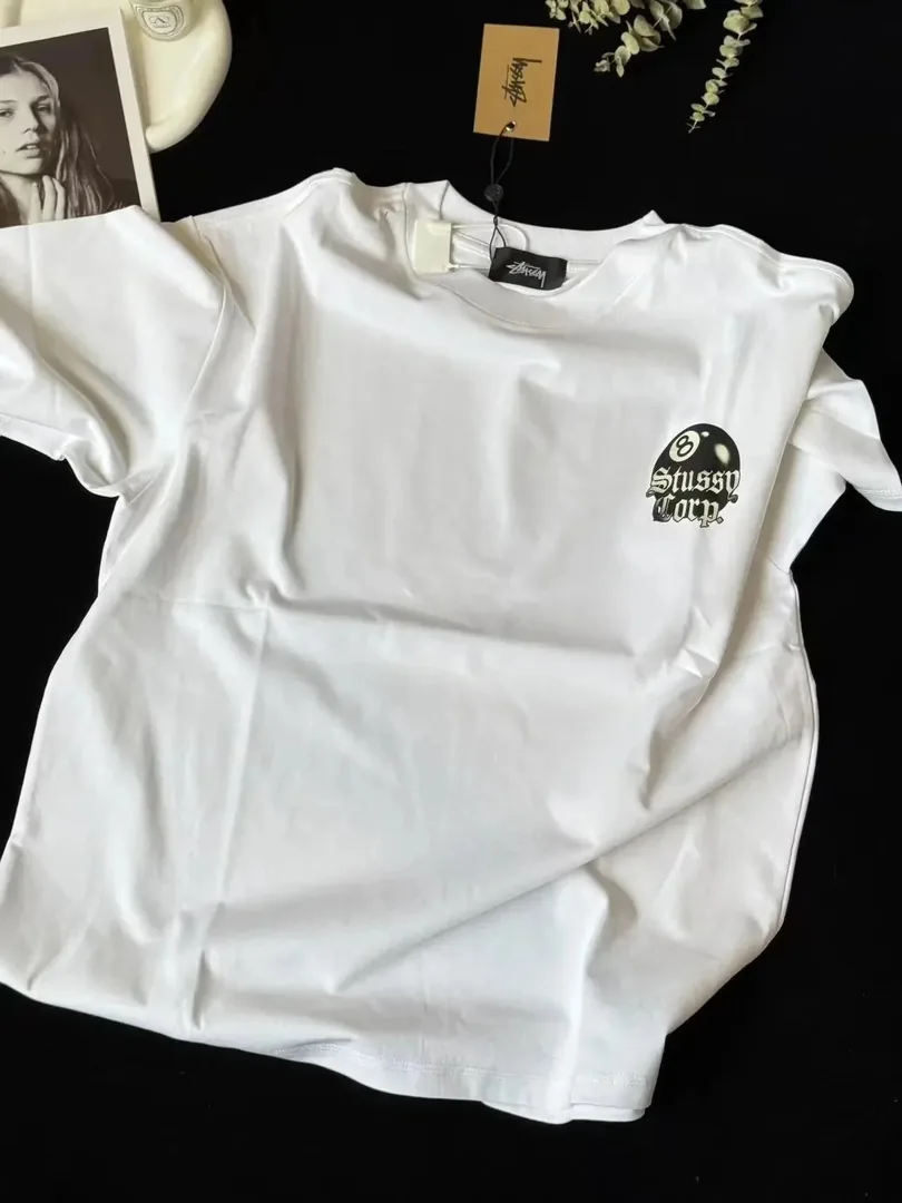 Black Eight Ball Letter Print T-Shirt — photo 3