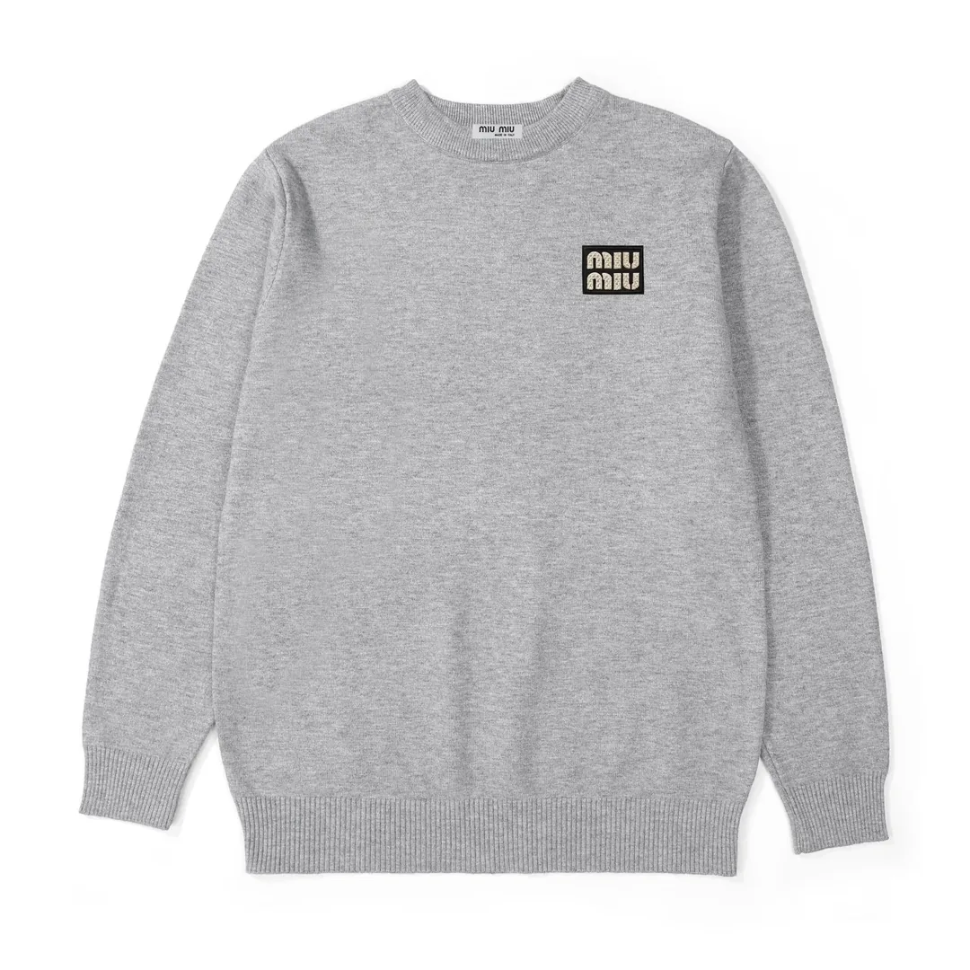 Double Jacquard Crewneck Sweater — Photo 11