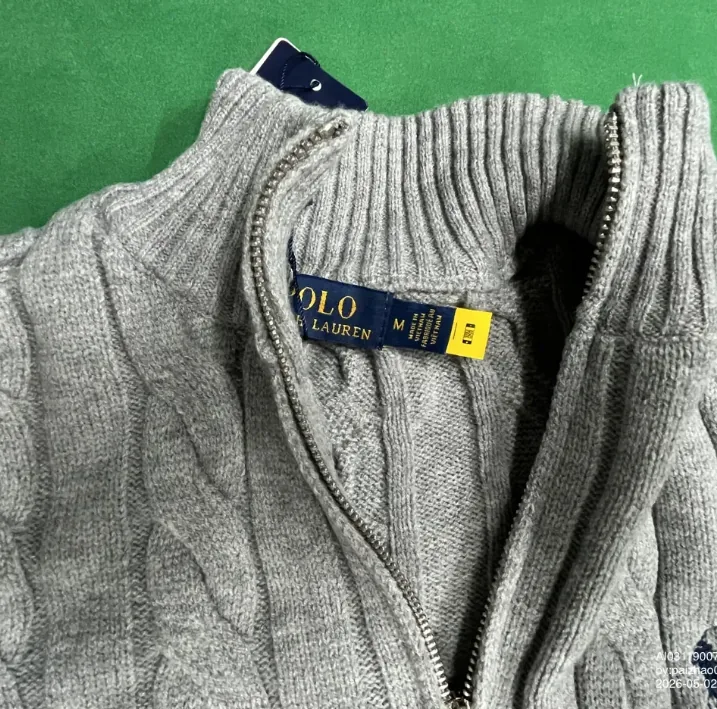 Half-Zip Cable Knit Sweater — QC