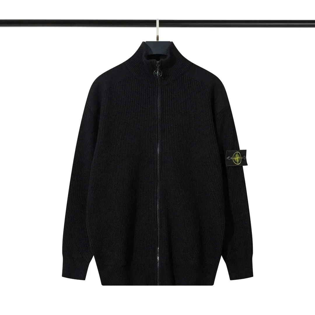 Zip Stand-Collar Knit Sweater — Photo 3