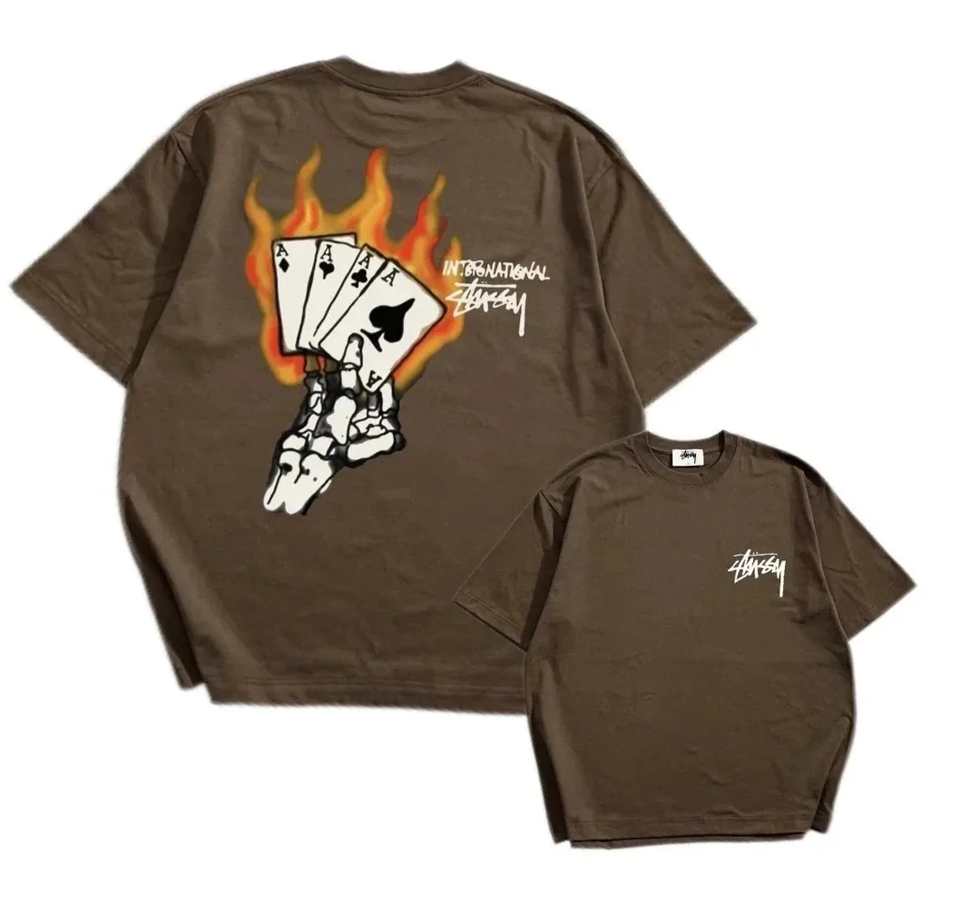 Stussy Flaming Cards T-Shirt — QC