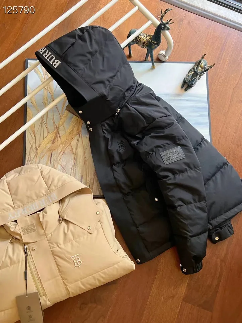 Plaid Hooded Down Jacket — Photo 15