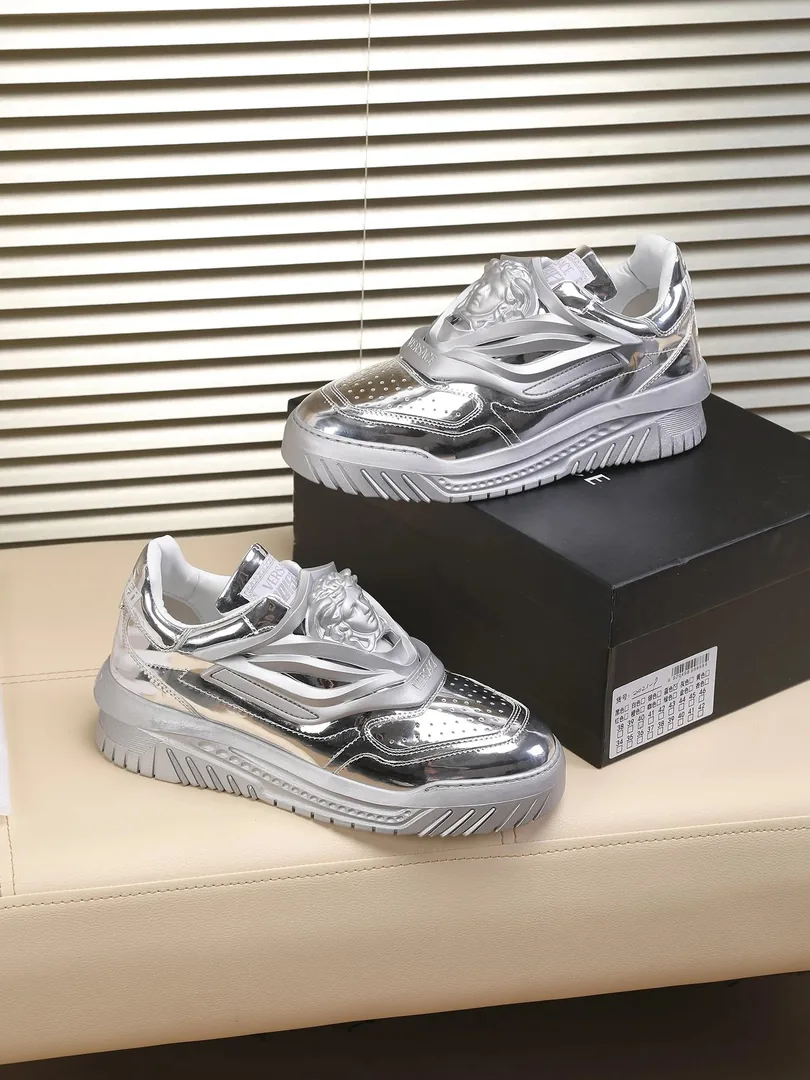 Versace Odissea Black White Sneakers — photo 3