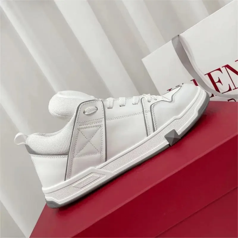 Valentino White Basic Trainers