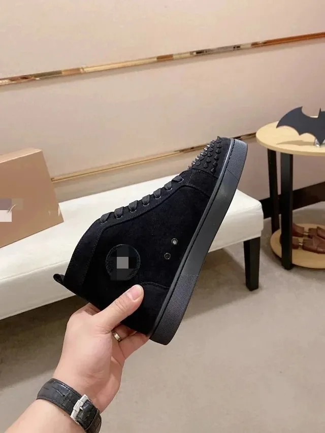Christian Louboutin Louis Spikes High-Top Studded High-Tops — Photo 6