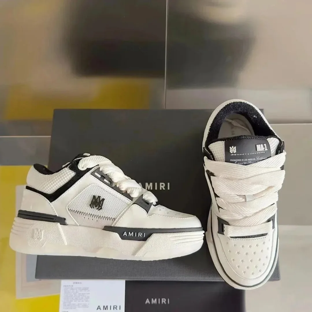 Amiri MA-1 Grey White Trainers — QC