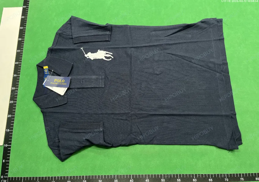 Embroidered Pique Cotton Polo Shirt — QC