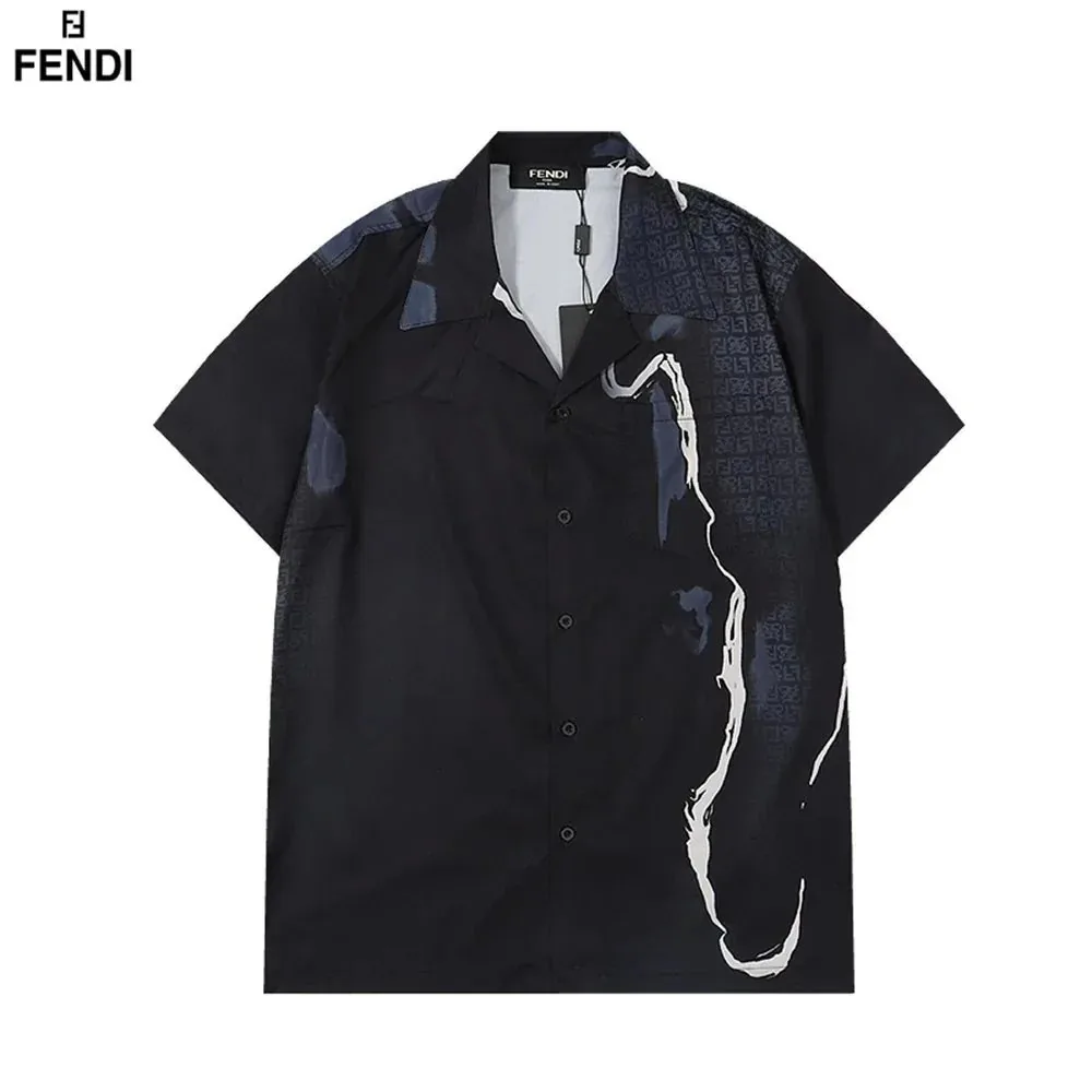 Fendi FF Monogram Short Sleeve Shirt — Photo 9