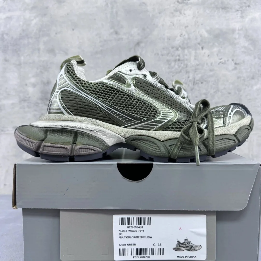 Balenciaga 3XL Black Fleece-Lined Dad Shoes — QC