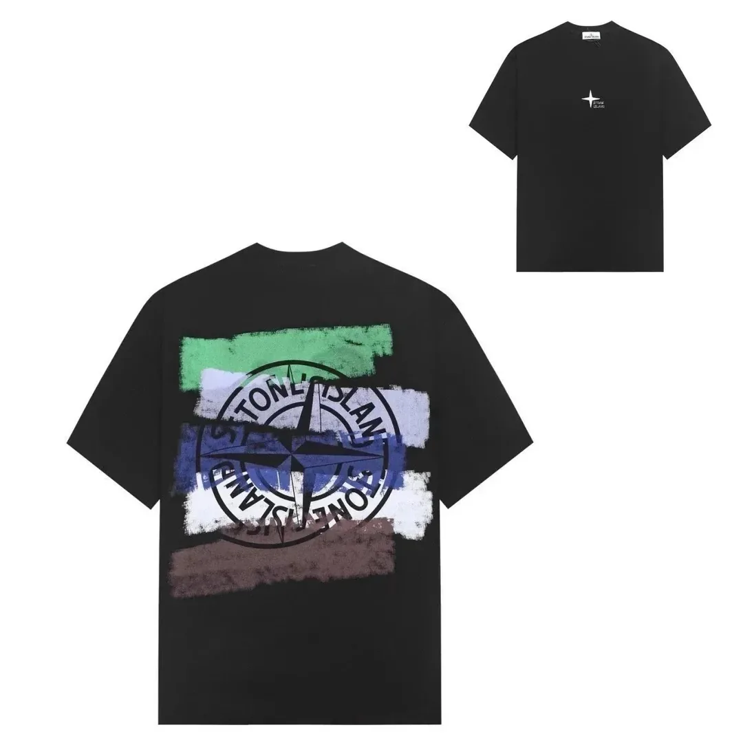 Stone Island Compass Print T-Shirt — Photo 8