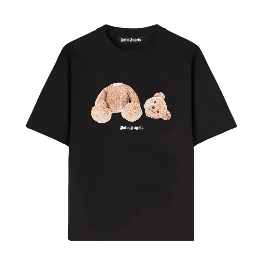 Palm Angels Letter Print Crewneck T-Shirt