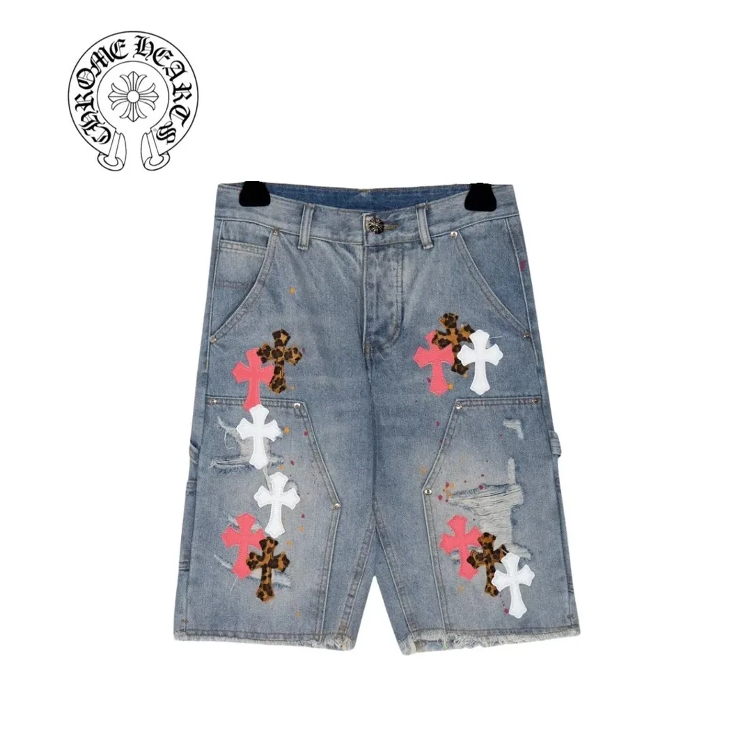 Chrome Hearts Cross Denim Shorts Collection — QC