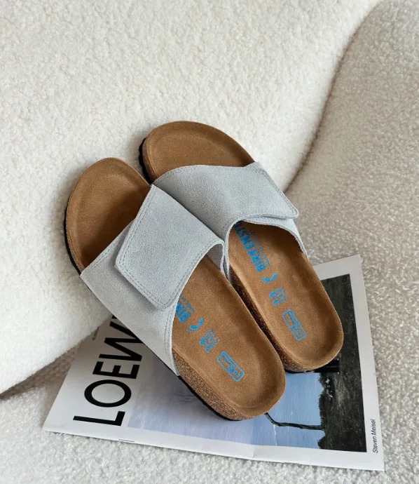 Cork Sole Velcro Slides — QC