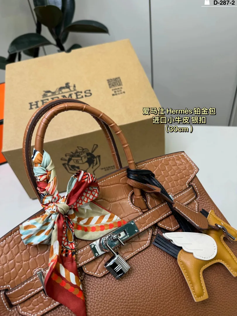 Hermes Birkin Touch Crocodile Trim Bag — photo 12
