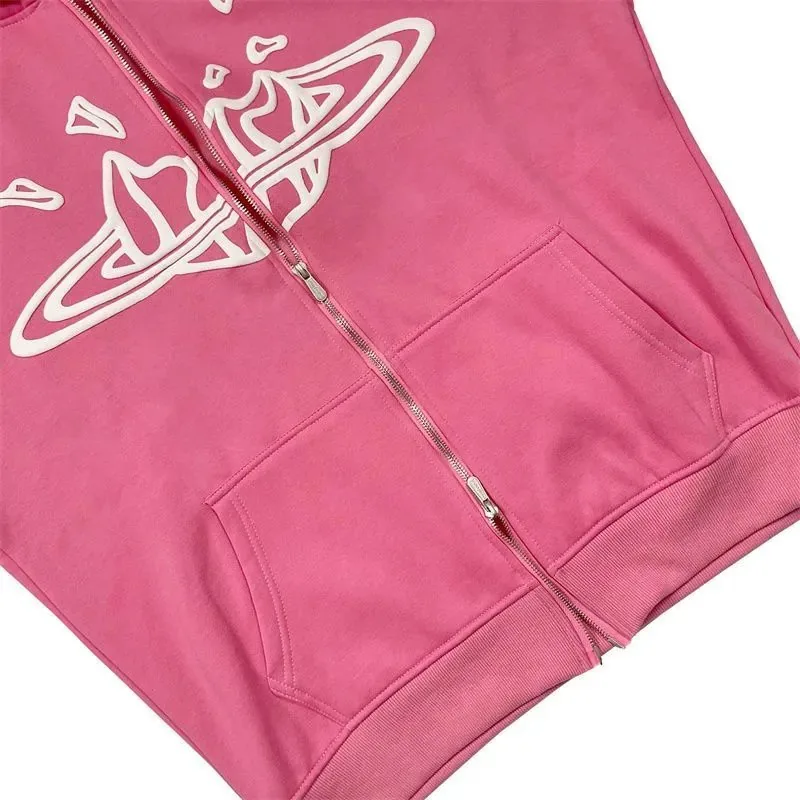 Print Fleece Zip Cardigan Set — Photo 15