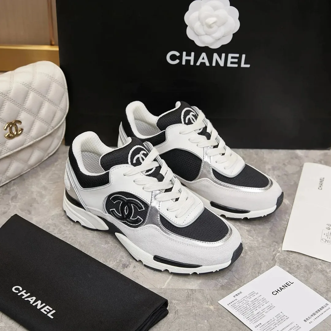 Chanel White Sneakers — QC