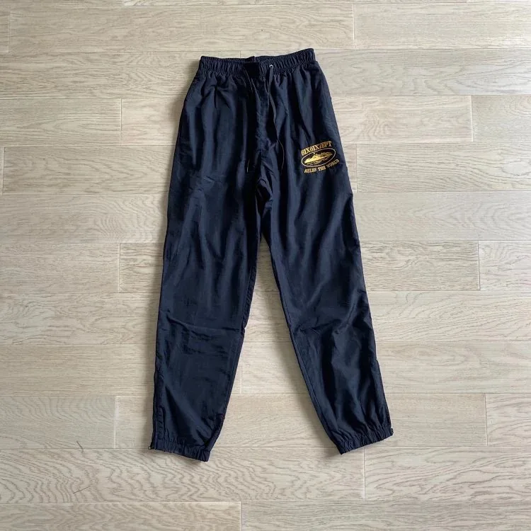 Gold Embroidered Sweatpants