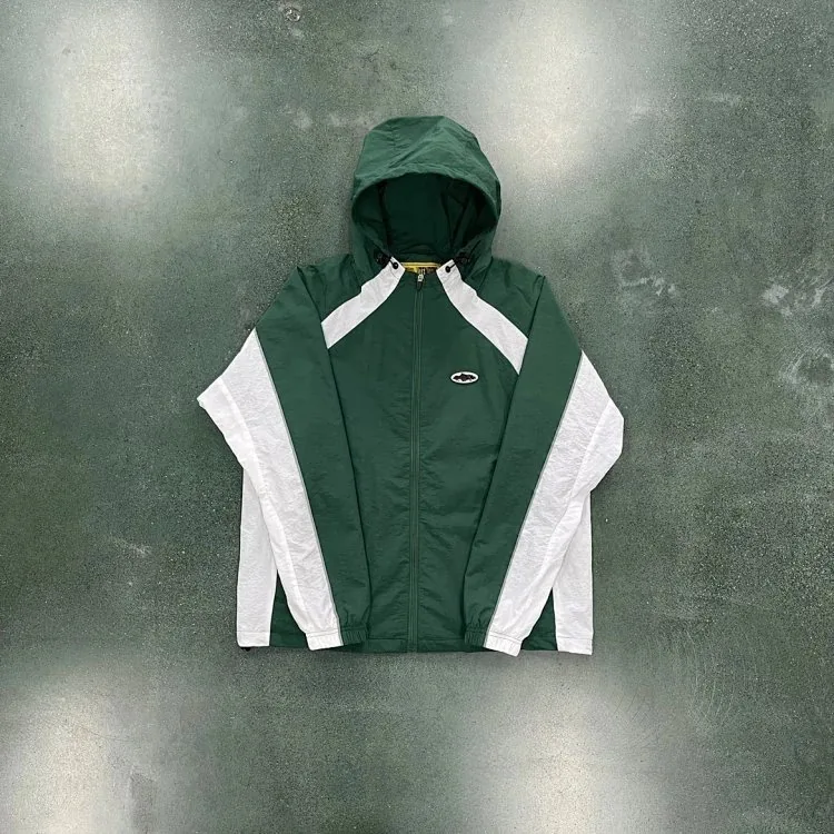 Green Windbreaker Jacket