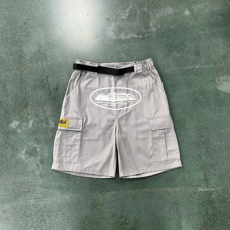 Grey Cargo Shorts