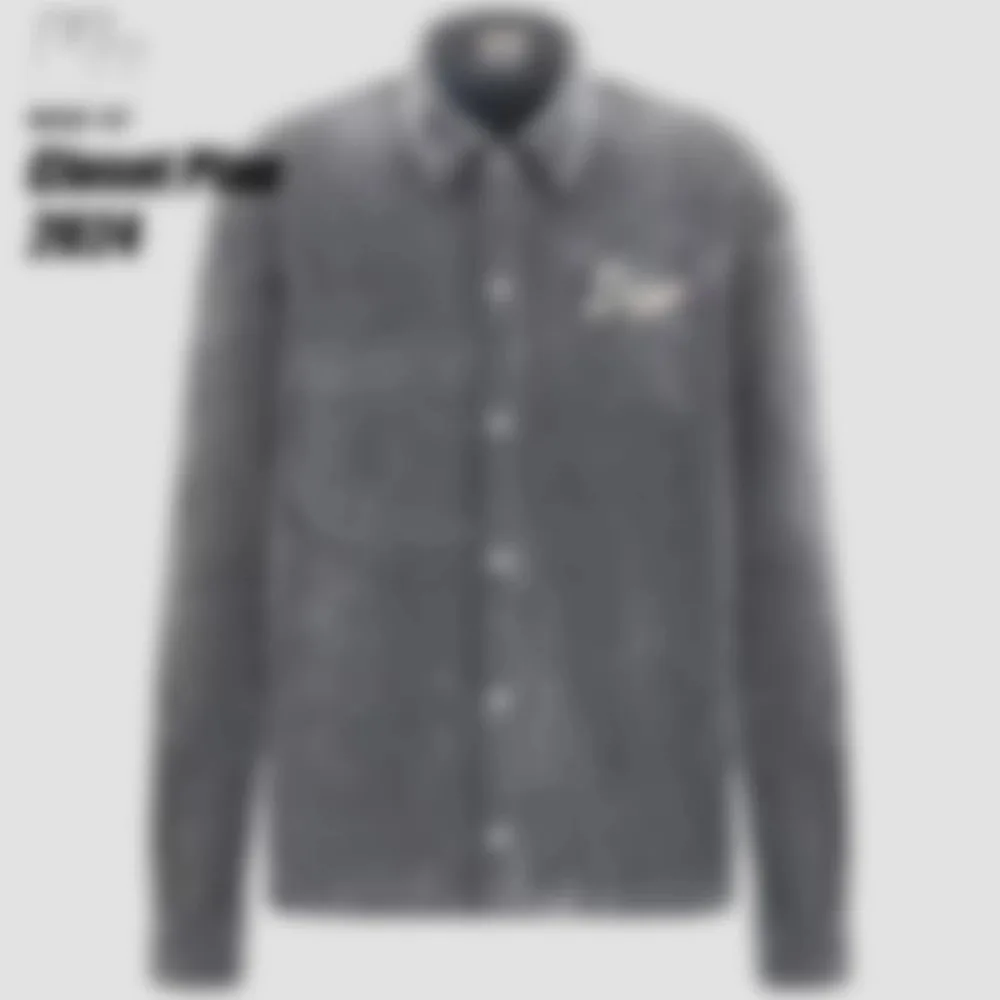 Dior Grey Velvet Shirt