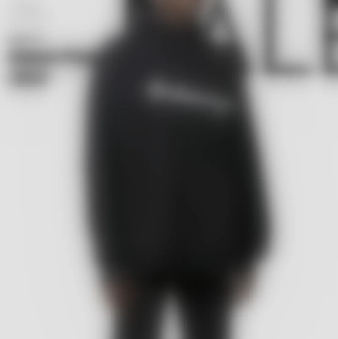 Hand-Drawn Signature Print Hoodie
