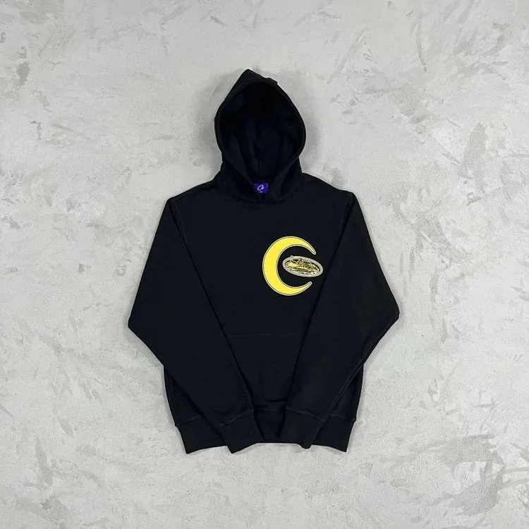 Moon Print Crewneck Sweatshirt