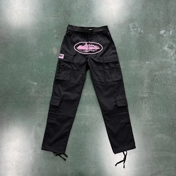 Pink Print Pink Patch Cargo Pants