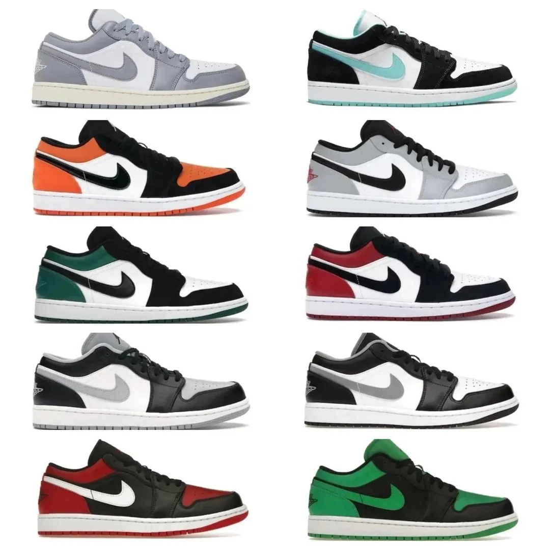 Jordan 1 Low Black Basic Trainers