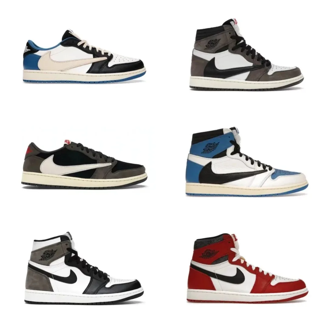 Black Air Jordan 1 Sneakers