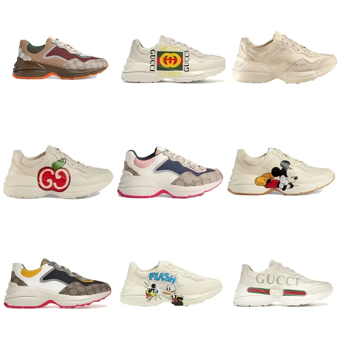 Gucci Rhyton White Low-Top Trainers