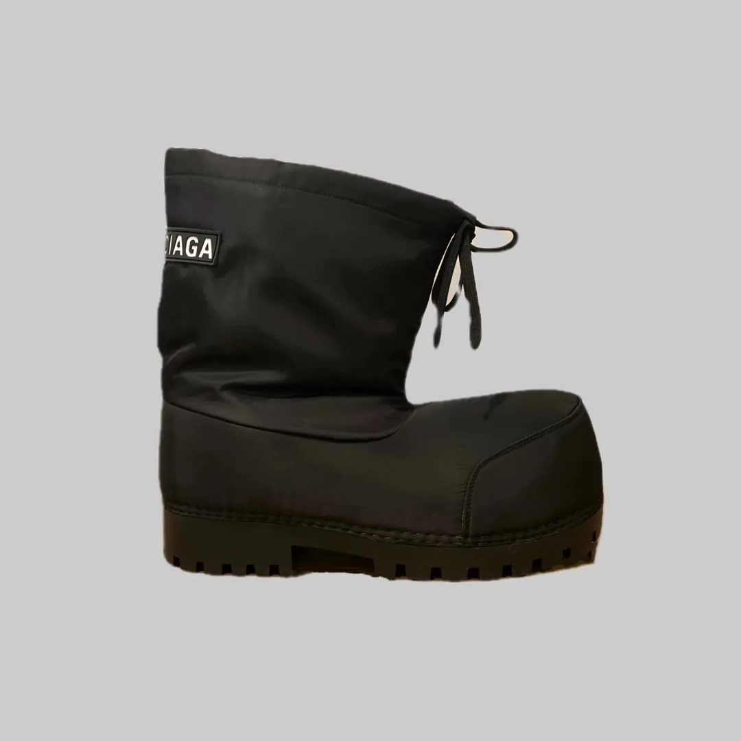 Balenciaga Olive Snow Boots